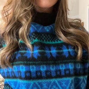 Vintage Christmas Sweater Size M/L Oversized & Long